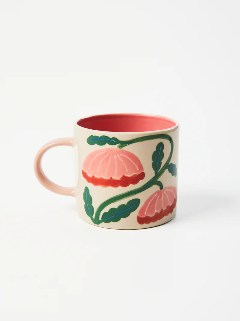 BLOOMIE PINK FLOWER MUG - Image 2