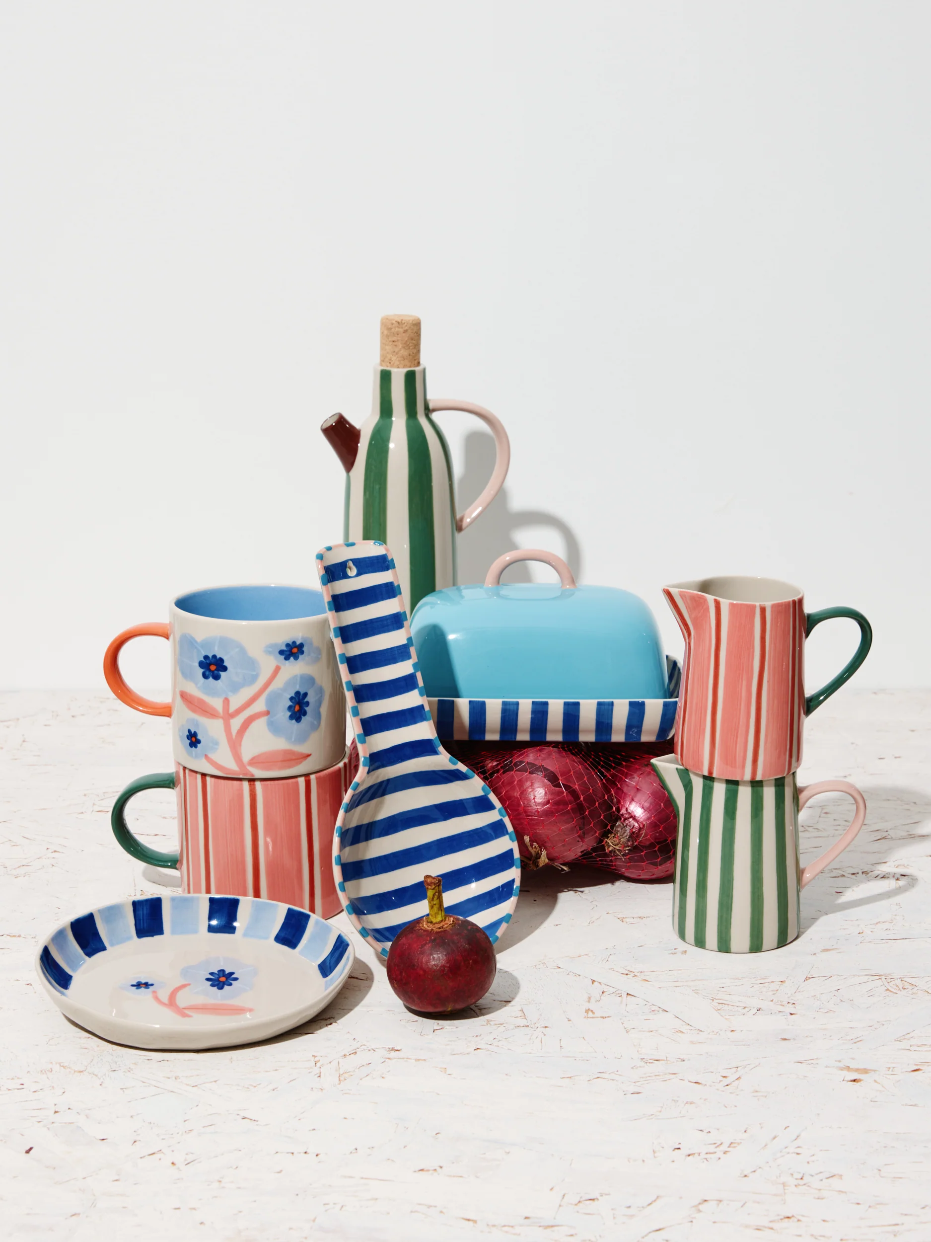 BLOOMIE BLUE STRIPE SPOON REST - Image 3
