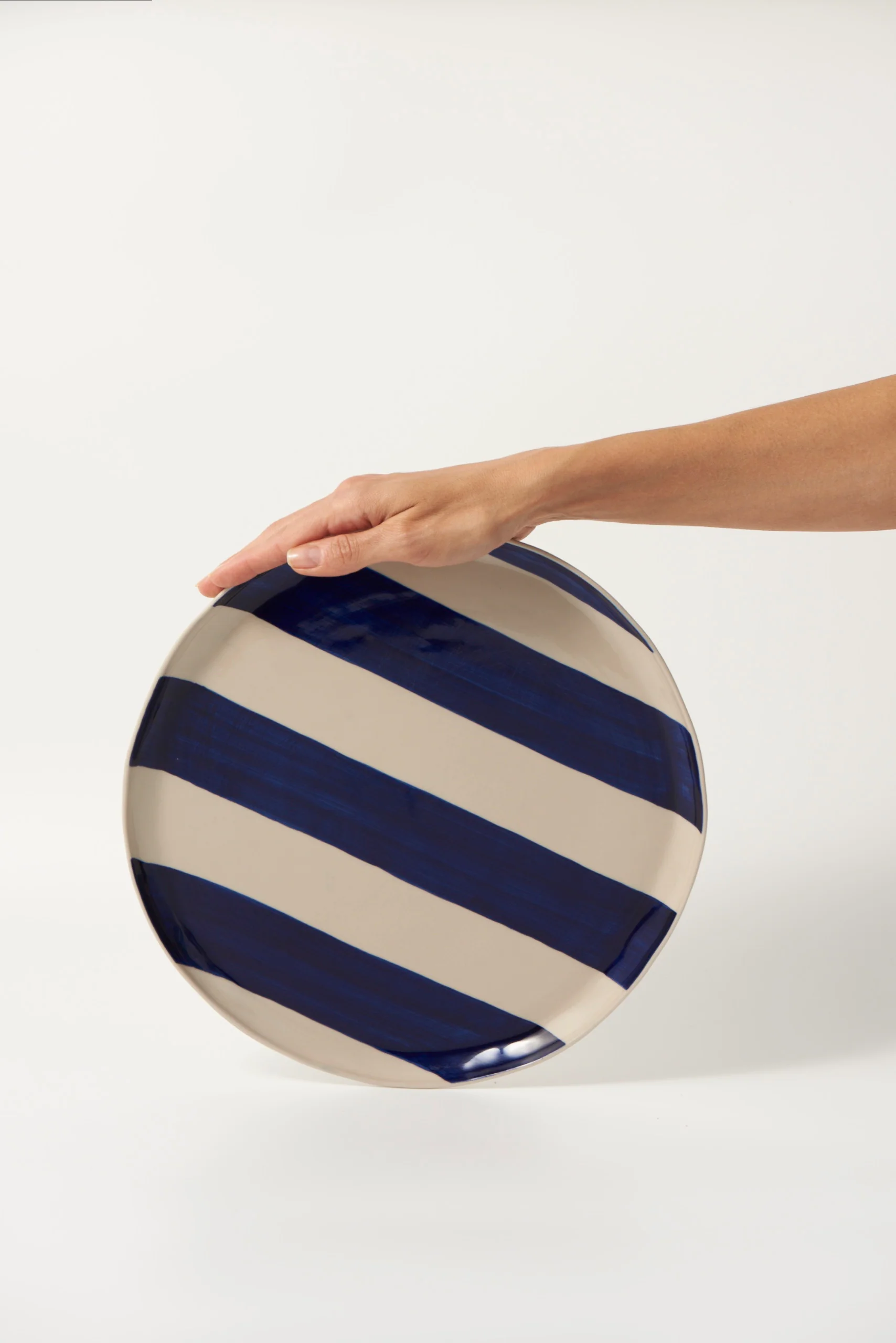 CABANA STRIPE PLATTER BLUE - Image 2