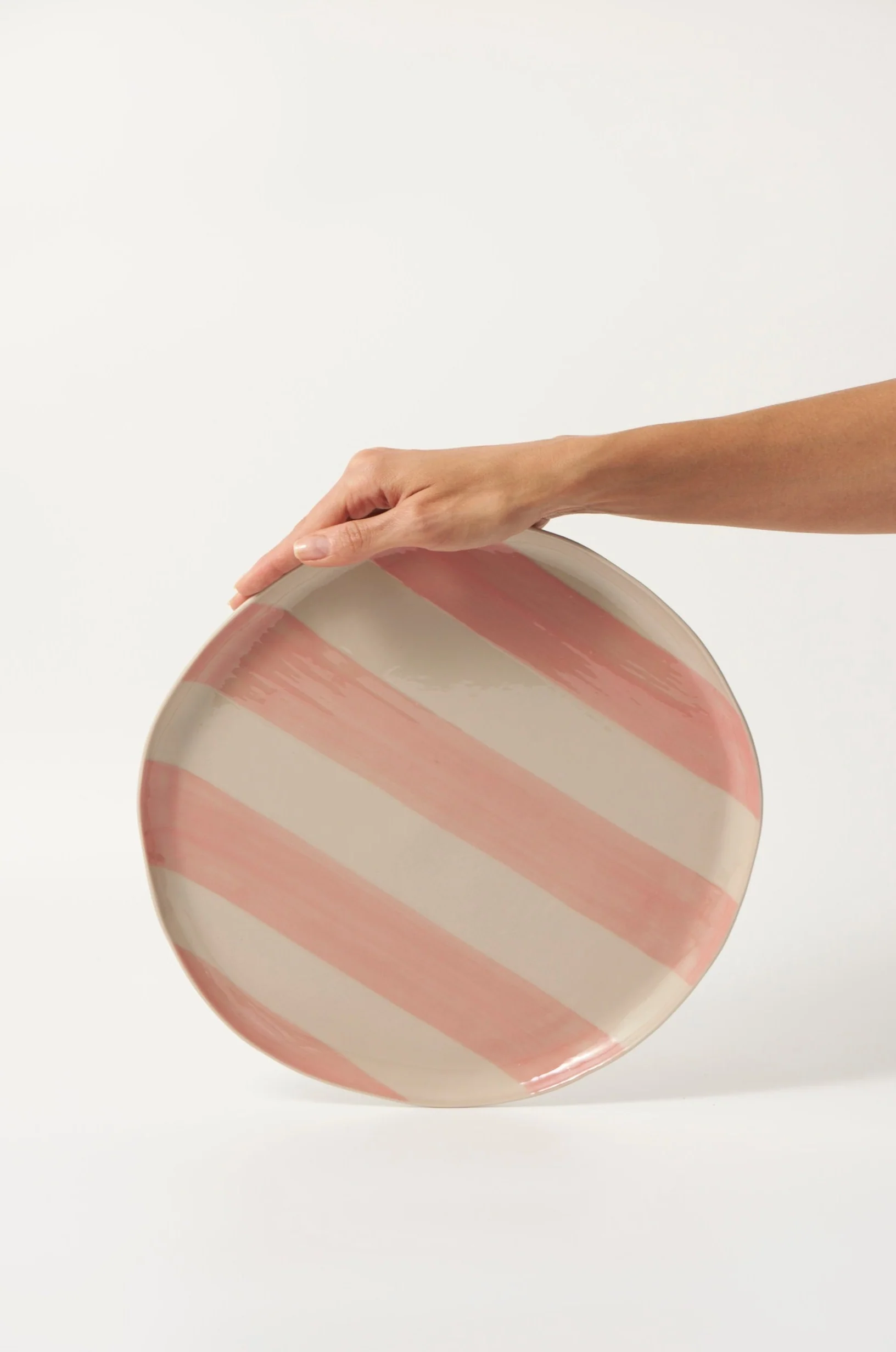 CABANA STRIPE PLATTER PINK - Image 2