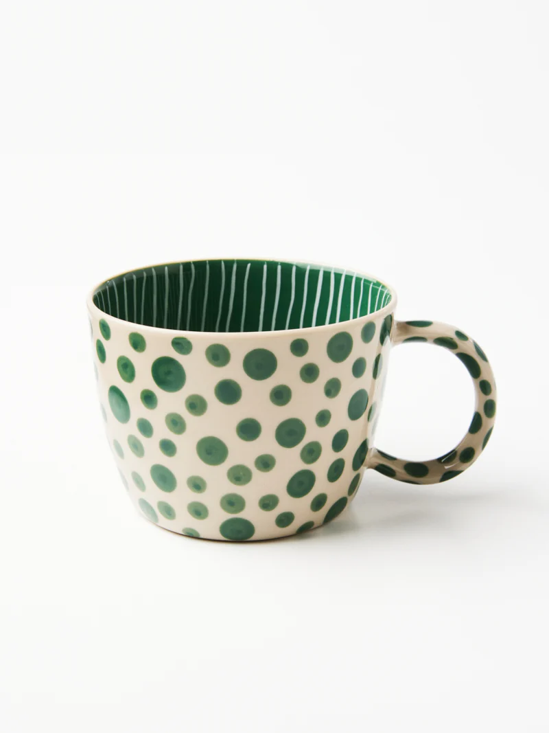 CHINO MUG GREEN SPOT