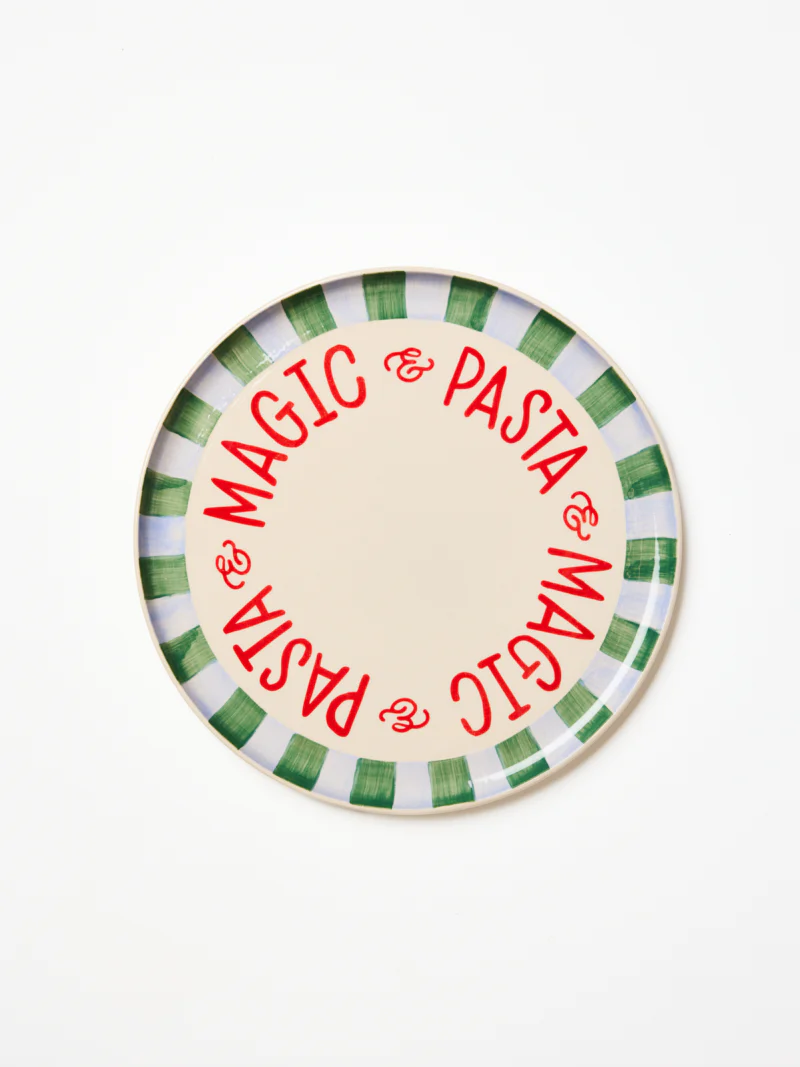LOVE NOTES PLATTER PASTA STRIPE