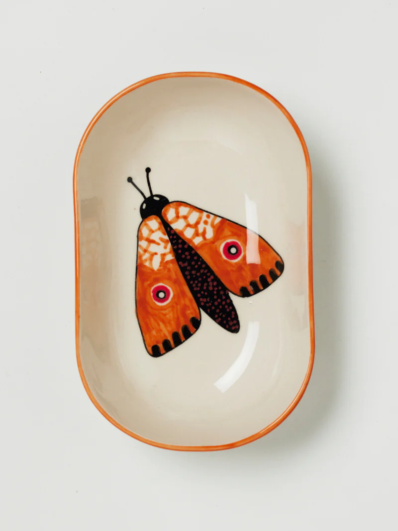 MOTH PARTY DISH ORANGE - Image 3