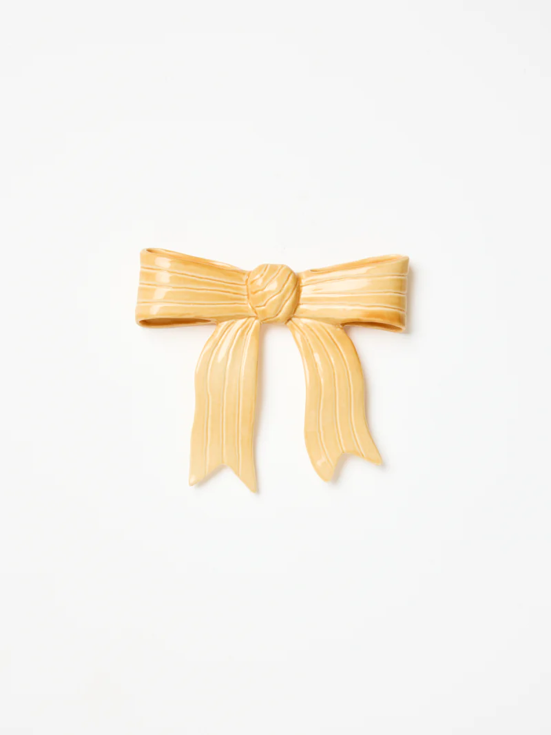 RIBBON WALL ART MUSTARD