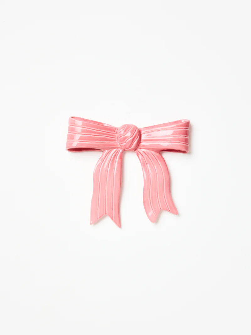 RIBBON WALL ART PINK