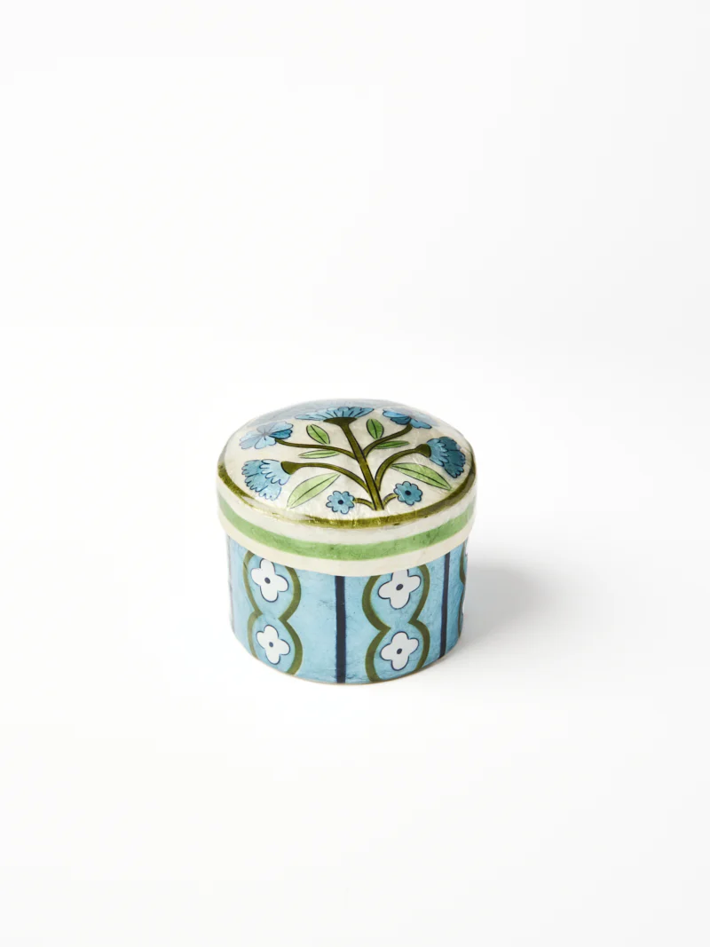 SAMIRA SHORT BOX BLUE FLOWER - Image 3